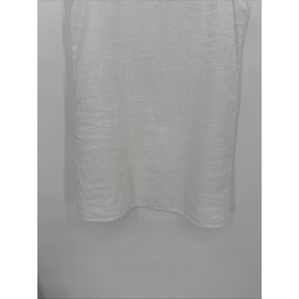 Reformation Womens Jessi White Linen Mini Shift Dress Size 4 Capsule Wardrobe - Picture 5 of 11